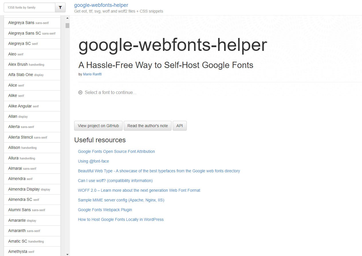 Eligiendo el set de tipografía Modern Browsers